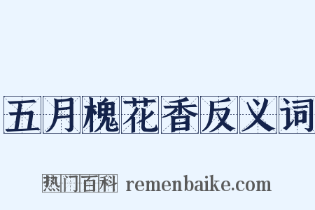 五月槐花香反义词是什么意思的图片